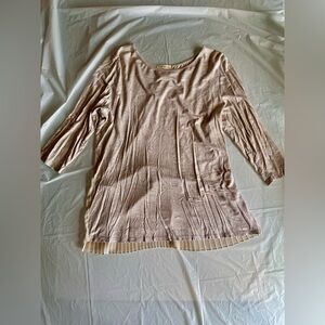 Pebble and Stone Cream Tunic Top XL
